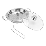 Bruchsicherer Edelstahl-Kochtopf, Induktionstopf für Gasherd, für den...