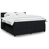 vidaXL Boxspringbett, Doppelbett mit Matratze Matratzenauflage, Bettgestell...