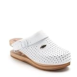 baldo Clogs mit Feder 5-13, Weiß, 40 EU