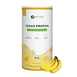 Vetain Vegan Protein BANANE - BIO Veganes Proteinpulver - Bestens...