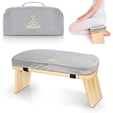 IPEB Meditationsbank Klappbar, Ergonomischer Bambus Yoga Hocker,...