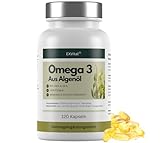 EXVital® Omega 3 aus Algenöl, vegan, 120 Softgel Kapseln, 2000mg Algenöl...