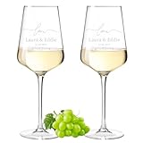 Leonardo Puccini Weinglas 560 ml 2er-Set mit Gravur für Paare - Geschenke...
