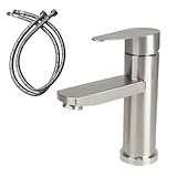 Minnhua Edelstahl Waschtischarmaturen Bleifreier, Wasserhahn Bad mit...