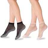 InnoHHustle 12 Paar Nylon Socken Damen 39-42, Füsslinge Damen mit...