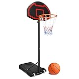 Froadp Basketballkorb Outdoor für Kinder Basketballständer 156-208cm...