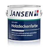 Jansen ISO-HDF Holzdeckenfarbe matt weiß 2,5l Grund und Deckanstrich