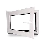 Kellerfenster - Kunststoff - Fenster - innen weiß/außen weiß - BxH: 50 x...