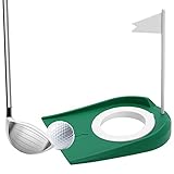 Kigniote Golf-Übungs-Putter-Pad, Golf Putting Cup aus Kunststoff für...