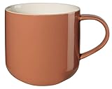 ASA Coppa Henkelbecher aus Porzellan in der Farbe Braun-Rot 0,4l, Maße:...