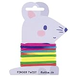folia 33177 - Finger Twist Fadenspiel, in trendiger Regenbogen Optik, ca....