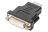 DIGITUS HDMI Grafik Adapter, HDMI Typ A zu DVI-I (24+5), Full HD 60Hz, 1920...