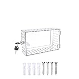 Tidevib Thermostat-Schlosskasten, Wandmontage, transparenter Acrylschutz...