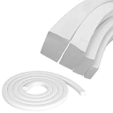 Estresen Silikonschaum Dichtungsstreifen Größe 15mm x 15mm, Quadratischer...