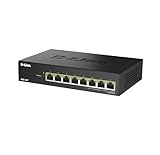 D-Link DMS-108P 8-Port Multi-Gigabit Unmanaged PoE Switch – 2,5GbE, 230W...