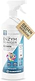 hauszauber® - Enzymreiniger [STARKER GERUCHSENTFERNER] 1000 ml - Gegen...