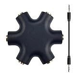 Kopfhörer-Splitter - Audio-Adapter, 3,5 mm Stereo-Splitterstecker für PC,...