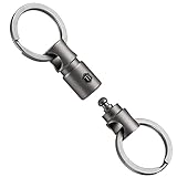 KeyUnity KA24 Abnehmbarer Schlüsselring-Anschluss, doppelendiger drehbarer...