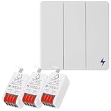 Kabelloses Lichtschalter-Set mit 86 Wandpaneel, Fernlichtschalter und 16...