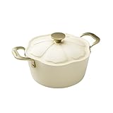MENASTYL - Kochtopf Dahlie, 24 cm, aus recyceltem Aluminium, Beige, mit...