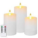 Auemaniliy LED-Kerzen, LED-Kerze mit Fernbedienung und Timer,...