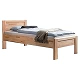 HOMELIV. Ewen Seniorenbett Massivholzbett 100x200 cm Komforthöhe aus...
