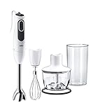 Braun Stabmixer MultiQuick 3 Vario MQ 3135 WH Sauce – Pürierstab mit 11...