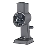 Zyliss Alu Trommelreibe, Käsereibe mit Kurbel, Gemüsereibe mit...