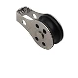 Abaodam 2 Stück Edelstahl Boot Umlenkrolle mit Nylonseil...