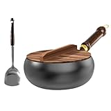 XIUWOUG haftendes eisernes Topf, kleines Bratpfannen, geeignet zum Braten...