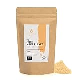 BIO Maca Pulver Rot aus Peru (250g), Gemahlene Rote Maca Wurzel, Rotes...