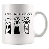Becher Schere-Stein-Papier-Katze Kaffee Tasse Klassische Kaffeetassen...