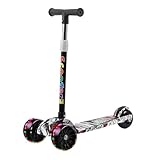 Kinderroller – Tragbarer Jungenroller | Faltbarer Graffiti-Roller mit...