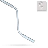 markiso Markisenkurbel 140 cm Weiß – Kurbel für Markise mit...