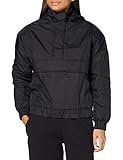 Urban Classics Ladies Panel Padded Pull Over Jacket Black M