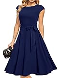 DRESSTELLS Damen Weihnachtskleid Vintgae Rockabilly Kleider A-Line...
