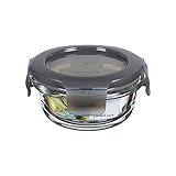 LocknLock OVEN GLASS Frischhaltedosen Glas mit Deckel | 130 ml Rund, Ø100...