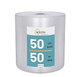 HOGSTEN Luftpolsterfolie Rolle 50m x 50cm - Noppenfolie für Versand,...