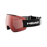 HEAD Unisex-Adult F-LYT Ski-und Snowboardbrille, Dark red/Black, L