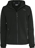 CMP Jungen Softshelljacke Für Kinder Kapuzen Jacke, Schwarz, 176 EU