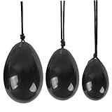 Jadestein 3 Stück/Set natürliches Obsidian-Yoni-Ei für Frauen...