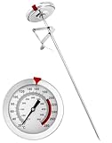 QWORK® 304 Edelstahl Frittierthermometer Grillthermometer 290°C/550°F...