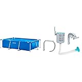 Intex Rectangular Frame Pool - Aufstellpool, Blau - 220 x 150 x 60 cm &...