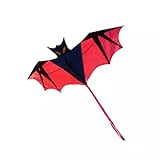 UOWEG Bat Sports to 70in Outdoor Gift Fly Easy Fun Kite Red Education...