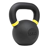 Strength Shop Kettlebell Gusseisen mit genormtem Griff, 1x 16 KG, Extrem...