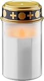 goobay 64604 LED Grablicht mit Batterie/LED Grabkerzen Outdoor/Friedhof...
