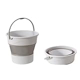 Faltbares Waschbecken-Set, 10 l, rund, tragbar, faltbar, Kunststoffbecken,...