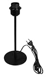 Rayher Tischlampenfuß, Metall, matt schwarz, 32 cm, mit Schraubring, mit...