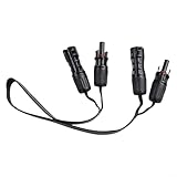 Honseadek 1 Paar superflaches Solarmodul-Anschlusskabel, 0,5 m flexibler...