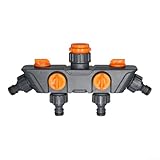 Homeponnew Homeponnew Wasserverteiler, 4-Wege-Schlauchverbinder,...